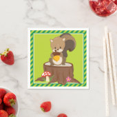 Serviette En Papier Animaux des bois | Écureuil (En situation)