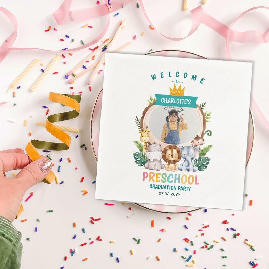 Serviette En Papier Animaux Enfants d'âge préscolaire Célébration de l