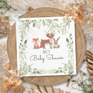 Serviette En Papier Animaux mignons de la forêt Décoration pour Baby S