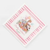 Serviette En Papier Animaux Safari pour filles (Coin)