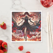 Serviette En Papier Anime Command the Flames, Embrace the Storm Custom (En situation)