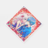 Serviette En Papier Anime Couple Mariage unique (Coin)