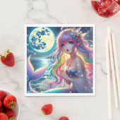 Serviette En Papier Anime Girl chanter Moonlight Pixie Rainbow Mermaid (En situation)