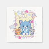 Serviette En Papier Anime Tom et Jerry Strawberry Fun (Devant)