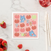 Serviette En Papier Anime Tom, Jerry et Tuffy Apple Motif (En situation)