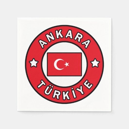 Serviette En Papier Ankara Türkiye (Devant)