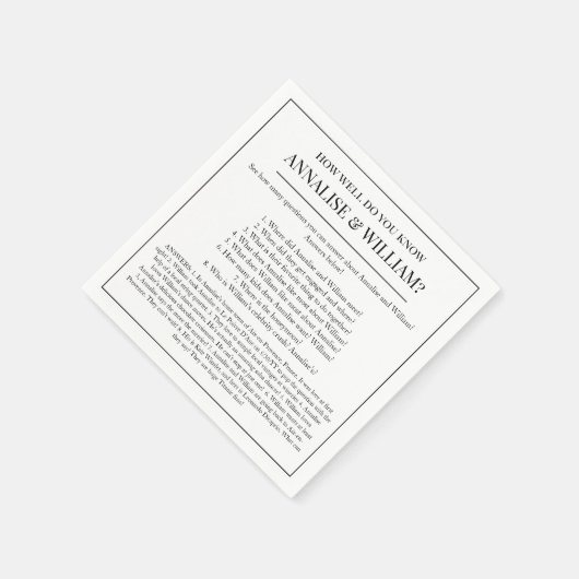 Serviette En Papier Annalise Ce Que Vous Connaissez Fun Cocktail Maria (Coin)