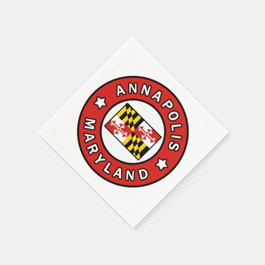 Serviette En Papier Annapolis Maryland (Coin)