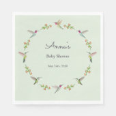 Serviette En Papier Anna's Hummingbirds baby Shower (Devant)