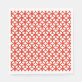 Serviette en papier - Anneaux rouges entrelacés (Devant)
