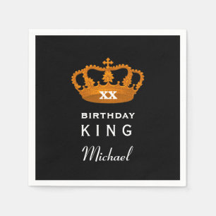 Serviette En Papier Année Anniversaire ROI avec Gold Crown A19A