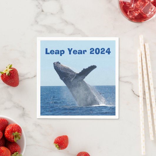 Serviette En Papier Année bissextile 2024 (En situation)