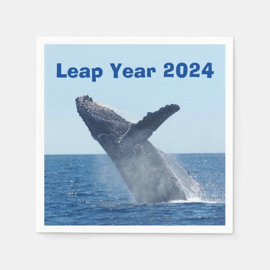 Serviette En Papier Année bissextile 2024 (Devant)