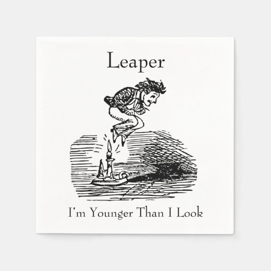 Serviette En Papier Année bissextile Anniversaire (Devant)