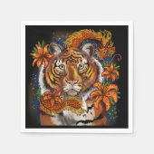 Serviette En Papier Année chinoise du tigre (Devant)