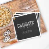 Serviette En Papier Année de classe moderne Classic Black Graduation P