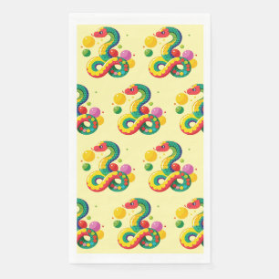 Serviette En Papier Année des serpents 2025 : La chance et la prospéri
