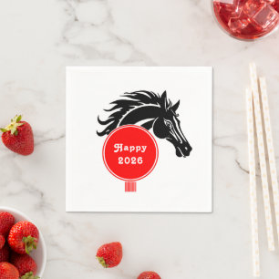 Serviette En Papier Année du cheval 2026