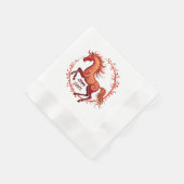 Serviette En Papier Année du cheval 2026 (Coin)