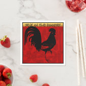 Serviette En Papier Année du coq 2017 Papier Napkin 1 (En situation)