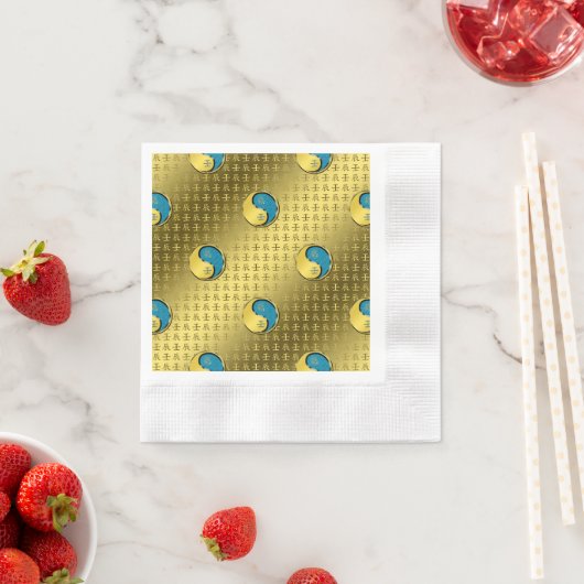 Serviette En Papier Année du dragon d'eau (En situation)