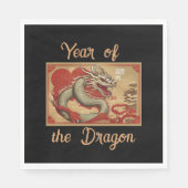 Serviette En Papier Année du Papier Dragon Napkin (Devant)