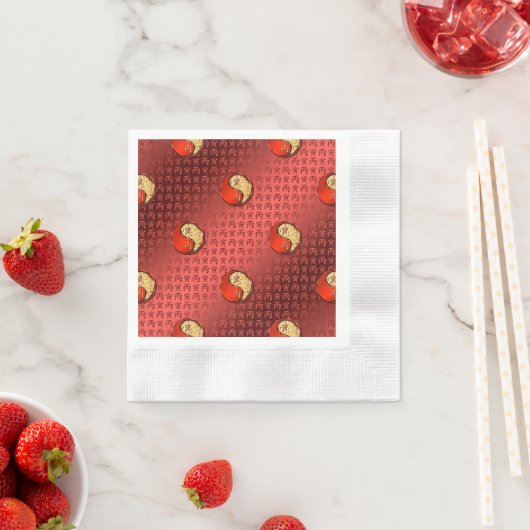 Serviette En Papier Année du tigre d'incendie (En situation)