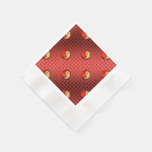 Serviette En Papier Année du tigre d'incendie (Coin)