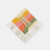 Serviette En Papier Années 60 rétro les années 70 Hippie Super Stripes (Coin)