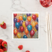 Serviette En Papier Anniversaire (En situation)