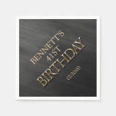 Serviette En Papier Anniversaire (Devant)