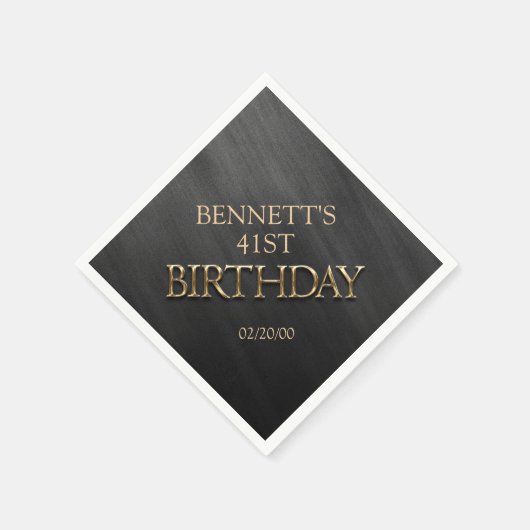 Serviette En Papier Anniversaire (Coin)