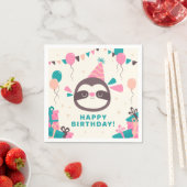 Serviette En Papier Anniversaire (En situation)