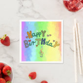 Serviette En Papier anniversaire (En situation)