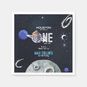 Serviette En Papier Anniversaire 1 an Astronaute de l'Espace