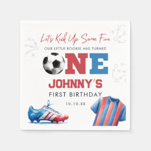 Serviette En Papier Anniversaire 1ère année Football