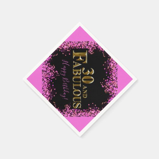 Serviette En Papier Anniversaire 30 ans (Coin)