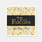 Serviette En Papier Anniversaire 70 ans (Devant)