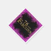 Serviette En Papier Anniversaire 76 ans (Coin)