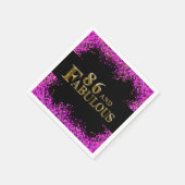 Serviette En Papier Anniversaire 86 ans (Coin)