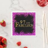 Serviette En Papier Anniversaire 97 ans (En situation)