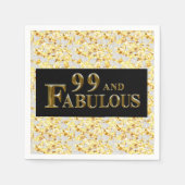 Serviette En Papier Anniversaire 99 ans (Devant)