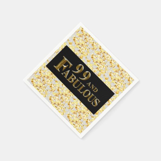 Serviette En Papier Anniversaire 99 ans (Coin)