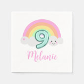 Serviette En Papier Anniversaire 9 ans de Cloud Nine (Devant)