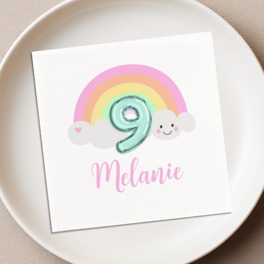 Serviette En Papier Anniversaire 9 ans de Cloud Nine