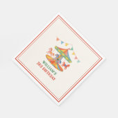 Serviette En Papier Anniversaire adorable du carrousel (Coin)