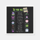 Serviette En Papier Anniversaire Année 2006 Papier de Partie Napkin (Devant)