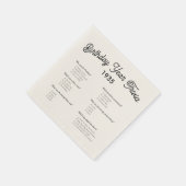 Serviette En Papier Anniversaire Année Trivia Game Party Napkins (Coin)