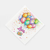 Serviette En Papier Anniversaire Ava (Coin)