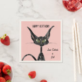 Serviette En Papier Anniversaire avec Kitty (En situation)